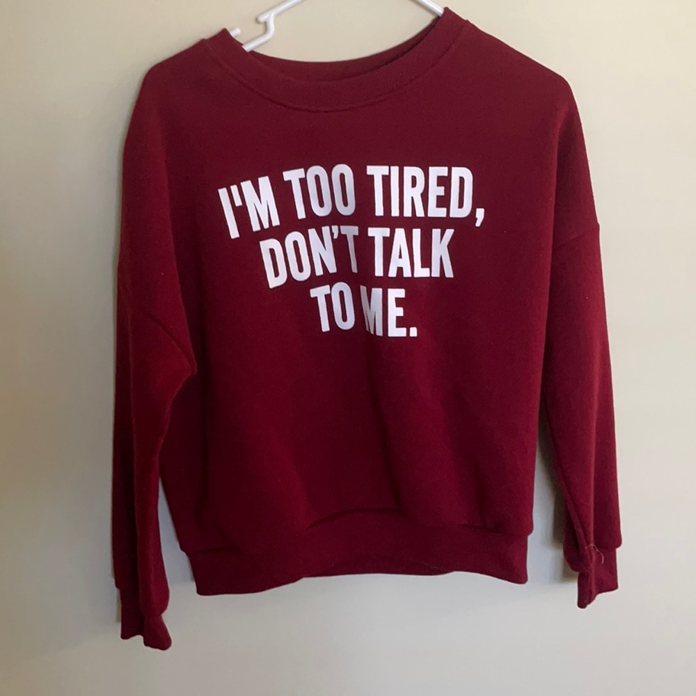 Random don’t talk to me sweater
